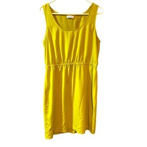 Chartreuse Calvin Klein mini dress size 12